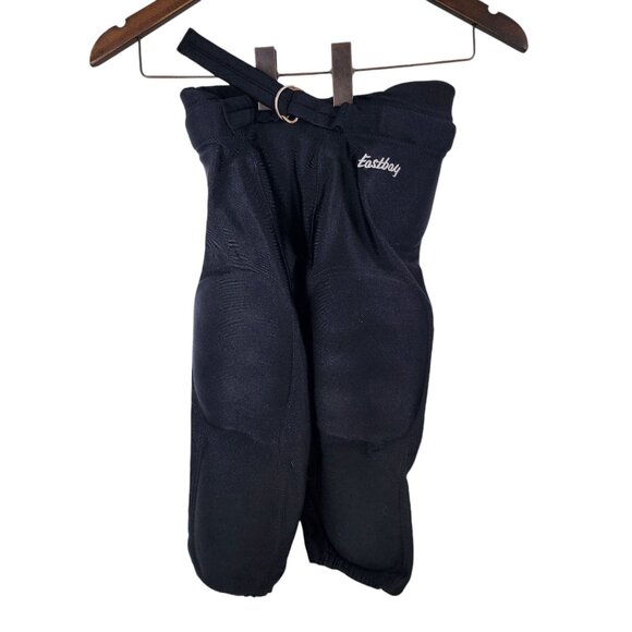 Eastbay Youth Medium Black Football Pants With Belt & Padding - Picture 1 of 4